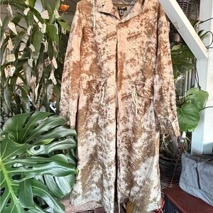 Forever 21 kaki green  Tie-Dye Trench Coat
